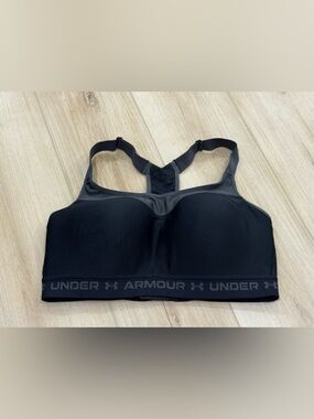 Under Armour Black High Impact Sports Bra 38DD Adjustable Straps